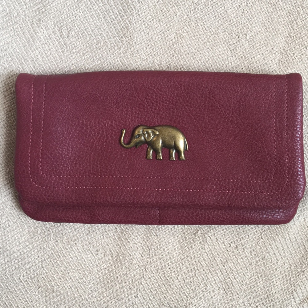 Elephant Charm Crossbody Wallet